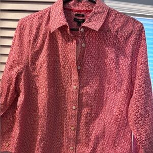 3/4 red work shirt